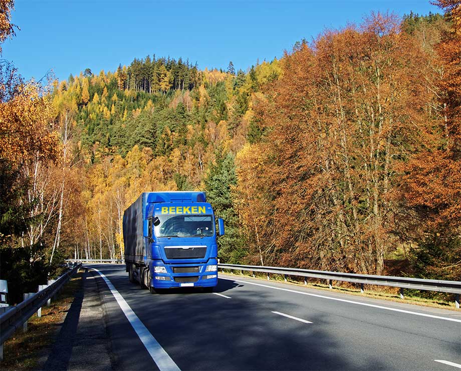 Beeken LKW Containertransport