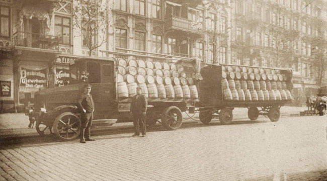 Historischer Transport in Hamburg